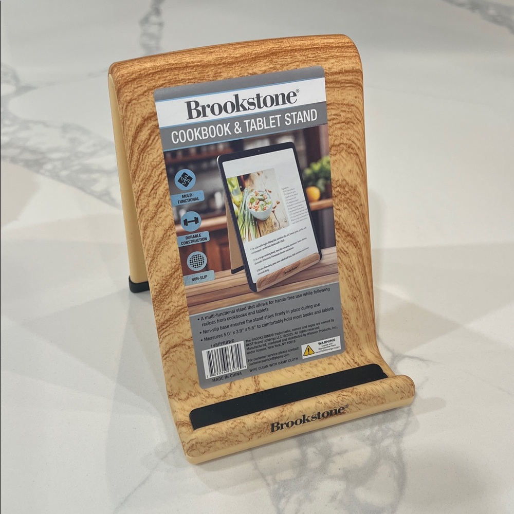 Brookstone COOKBOOK & TABLET PHONE STAND!!